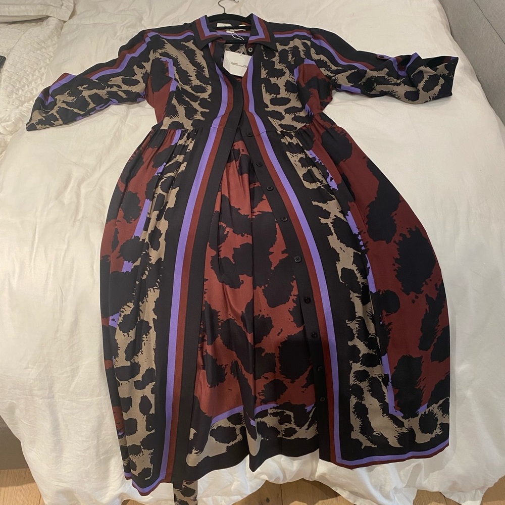 Never worn DVF dress.